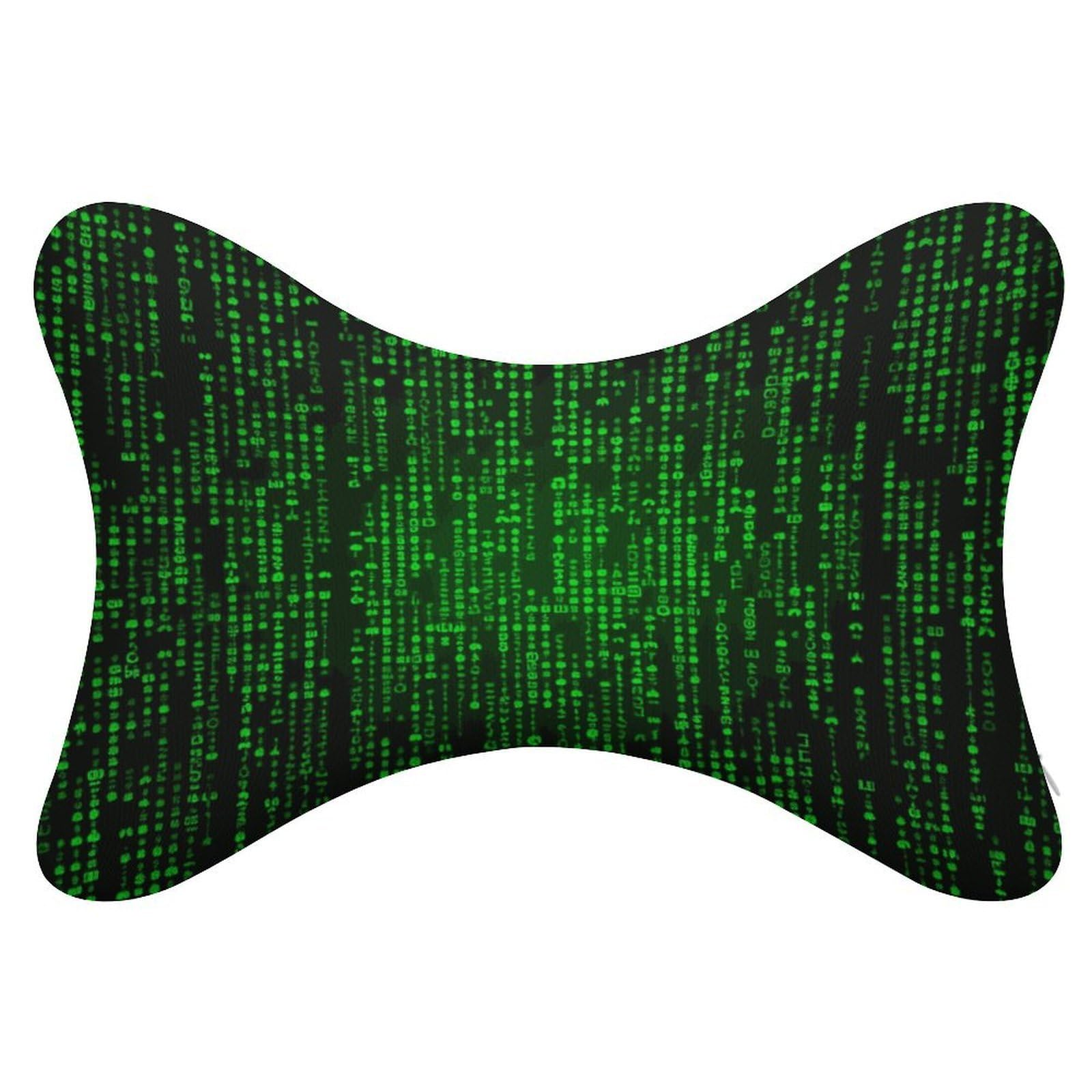 JTREHY - Binary Car Neck Pillow Dog Bone Shape Neck Headrest Neck Back Chiropractic Adjustable Strap Sofa Lounge Chair for Car Seat