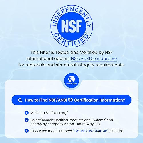 Miniatura 3 de Future Way Paquete de 4 cartuchos de filtro de piscina CCP520 de repuesto para Pentair Clean & Clear Plus 520, repuesto Pleatco PCC130, Pentair