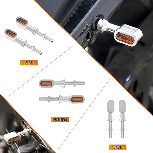 Miniatura 3 de Luz LED de señal de giro para motocicleta, indicadores traseros para Harley Touring Road King Street Gilde Electra Glide Softail Dyna Sportster XL