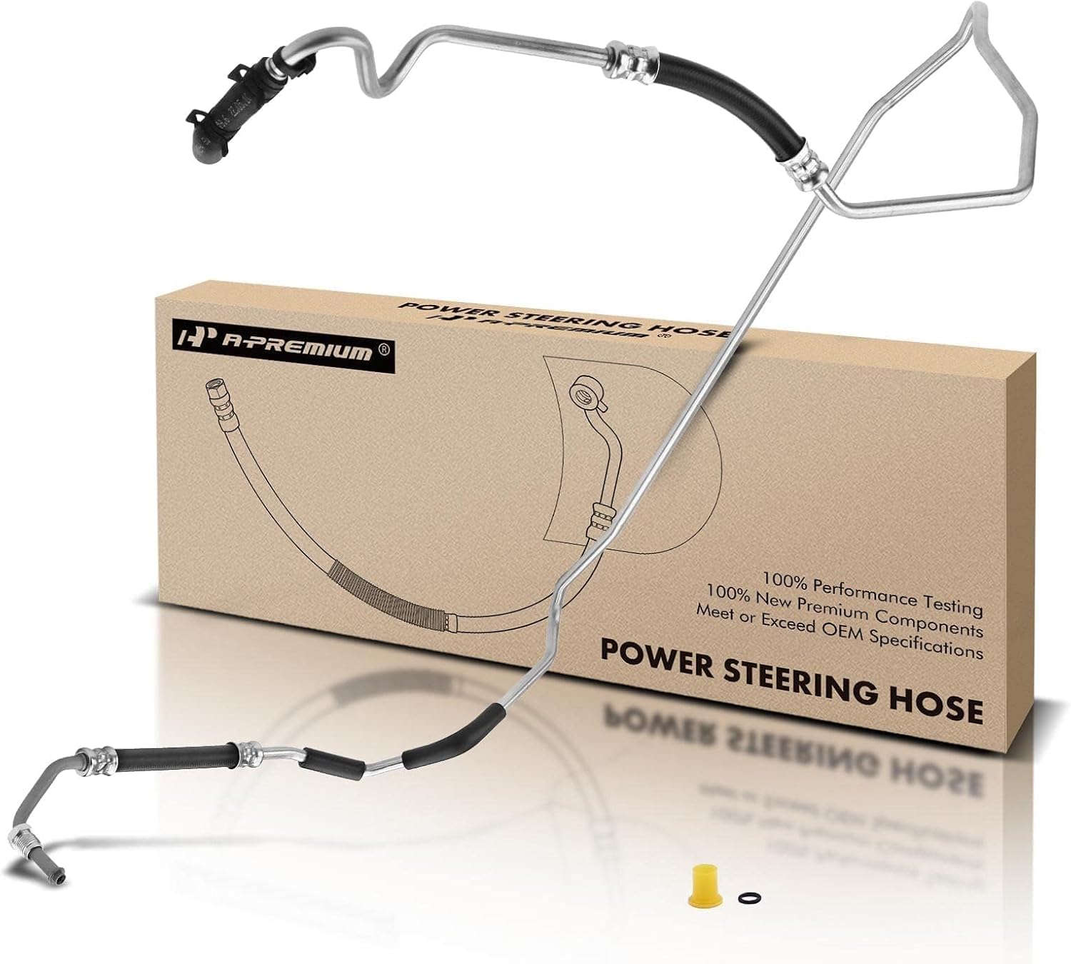 A-Premium Power Steering Pressure Hose Line Assembly Compatible with Honda Pilot 2006 2007 2008 V6 3.5L FWD