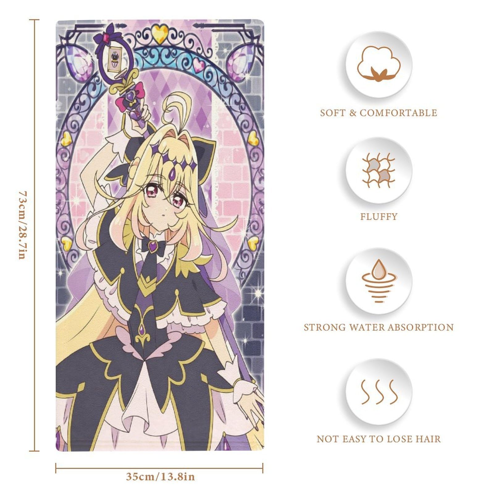 Amazon｜名探偵プリキュア！キュアアルカナ・シャドウタオル フェイス