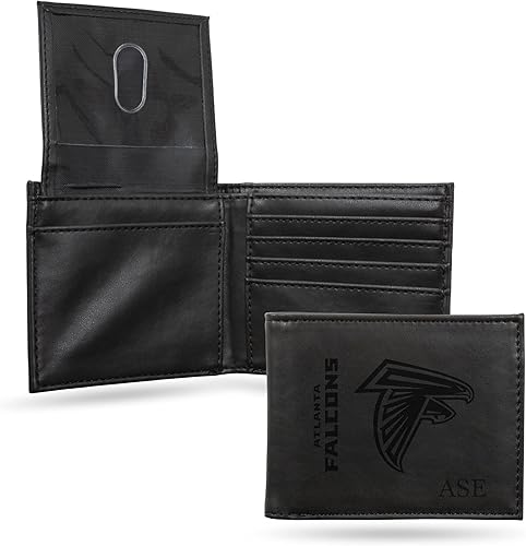 Miniatura 7 de Rico Industries NFL - Billetera personalizada con grabado láser, delgadaligera, gran regalo (elige tu color), Philadelphia Eagles, Philadelphia