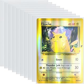 Jumbo-Card-Sleeves 4 Mil Extra-Thick Big Card Protector Sleeves Jumbo Card Protector-50 Pack