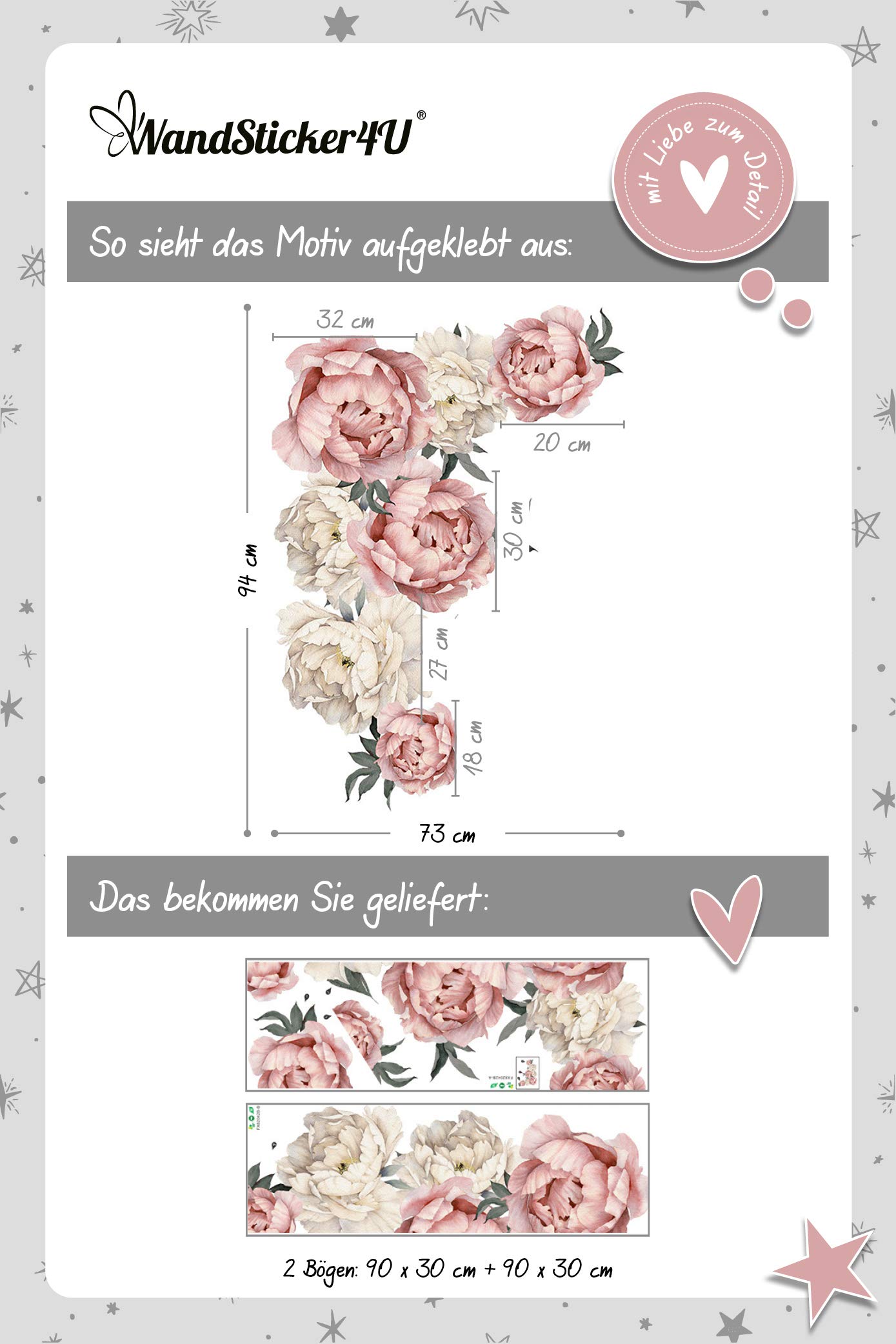 ufengke Adesivi per Pareti Prato di Erba Verde Adesivi murali Fiori Farfalle DIY Rimovibili Adesivi muro per Asilo Nido Soggiorno Camera da Letto Zoccolo Bordi Decorazione Murali