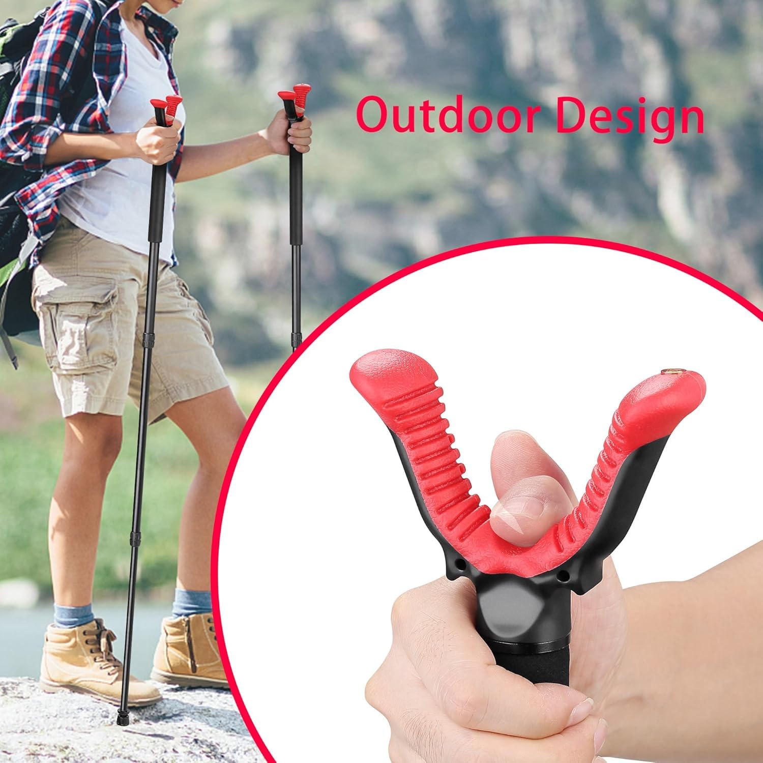 V-Yoke-Einbein mit verstellbarem Ruhekopf – Leichtbau-Aluminium-Einbeinstativ für Outdoor-Aktivitäten, 75-160 cm (32" to 65")