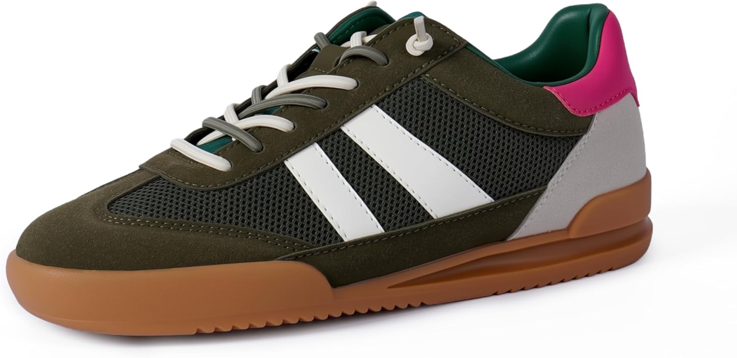 Fashion Sneakers for Women Tennis Breathable Close Toe Lace up Womens Sneakers - Image 4