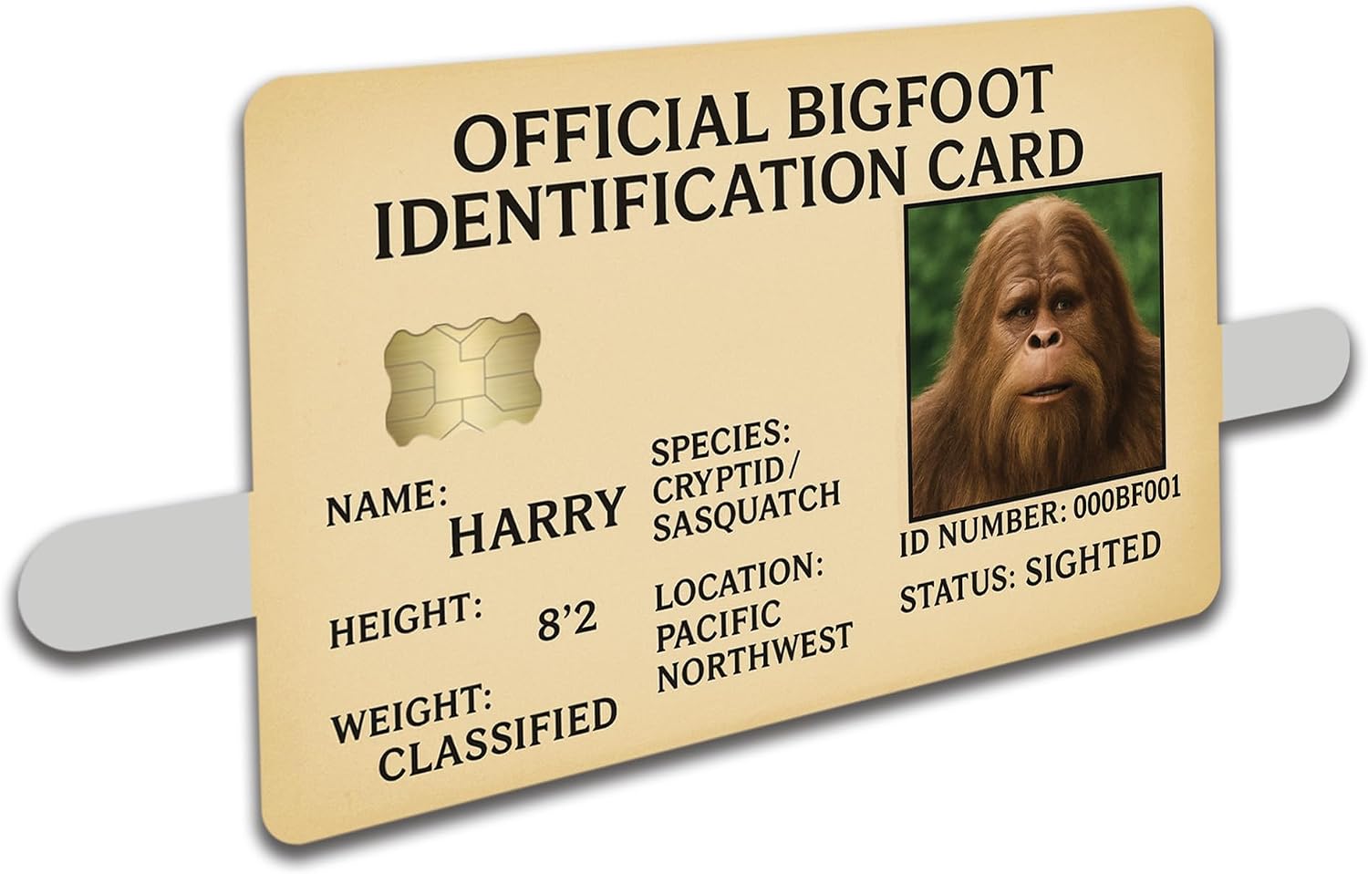 Credit Card Skin Sticker Cover Decal Wrap 2-Pack – Funny “Official Bigfoot Club” Vinyl Card Covers – Multiple Design Options