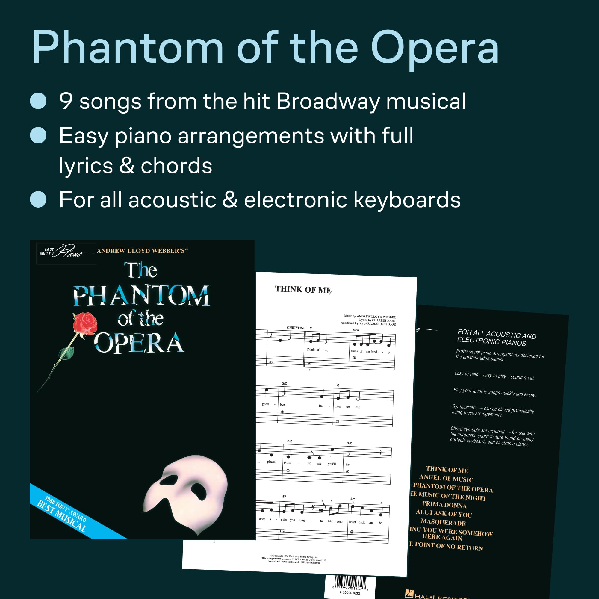 The phantom of the opera piano