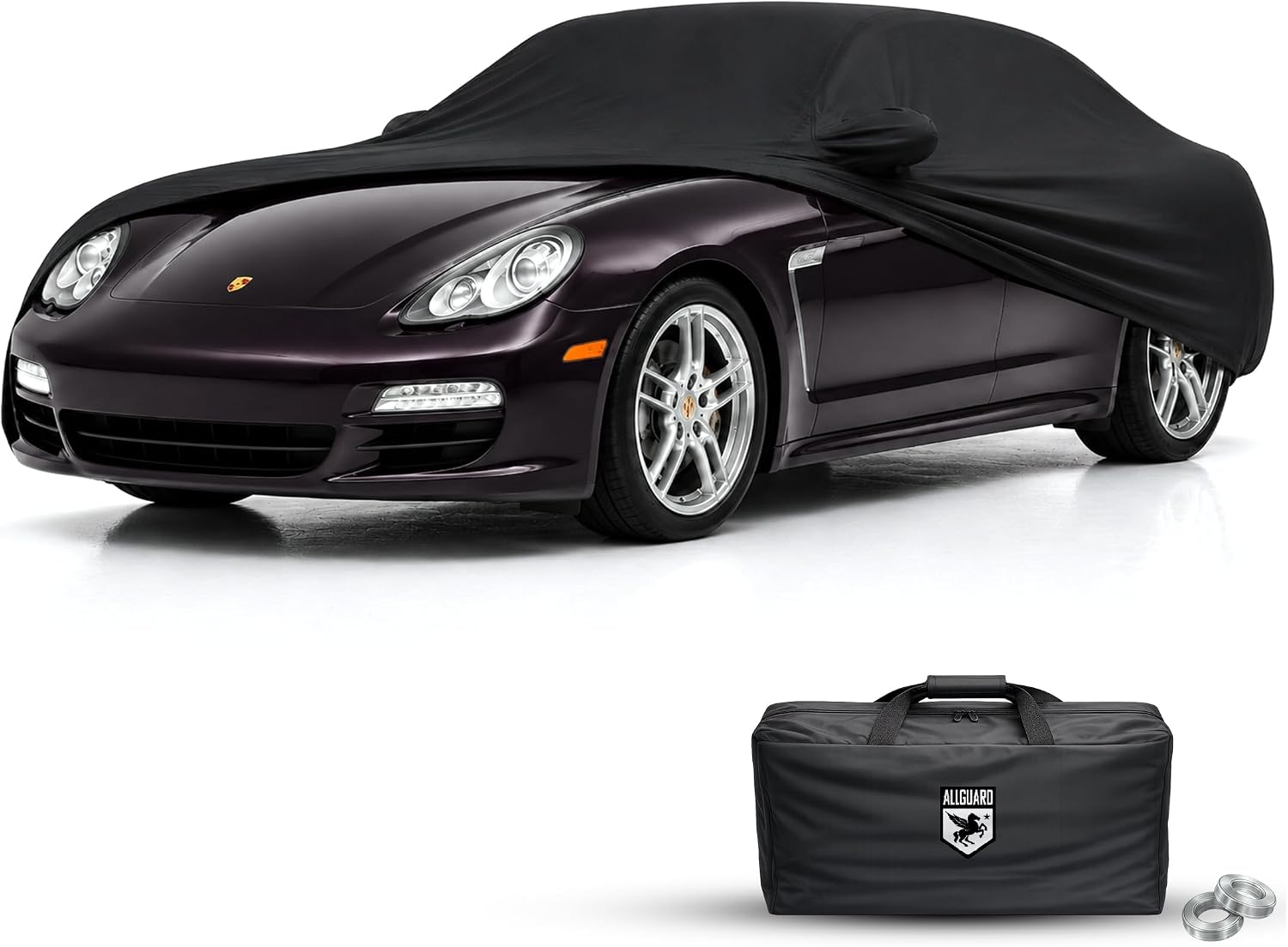 Weatherproof Max Car Cover & Warranty Compatible with Porsche 2010-2024 Panamera – Outdoor Cover Theft Cable Lock Car Accessories Better Than Waterproof