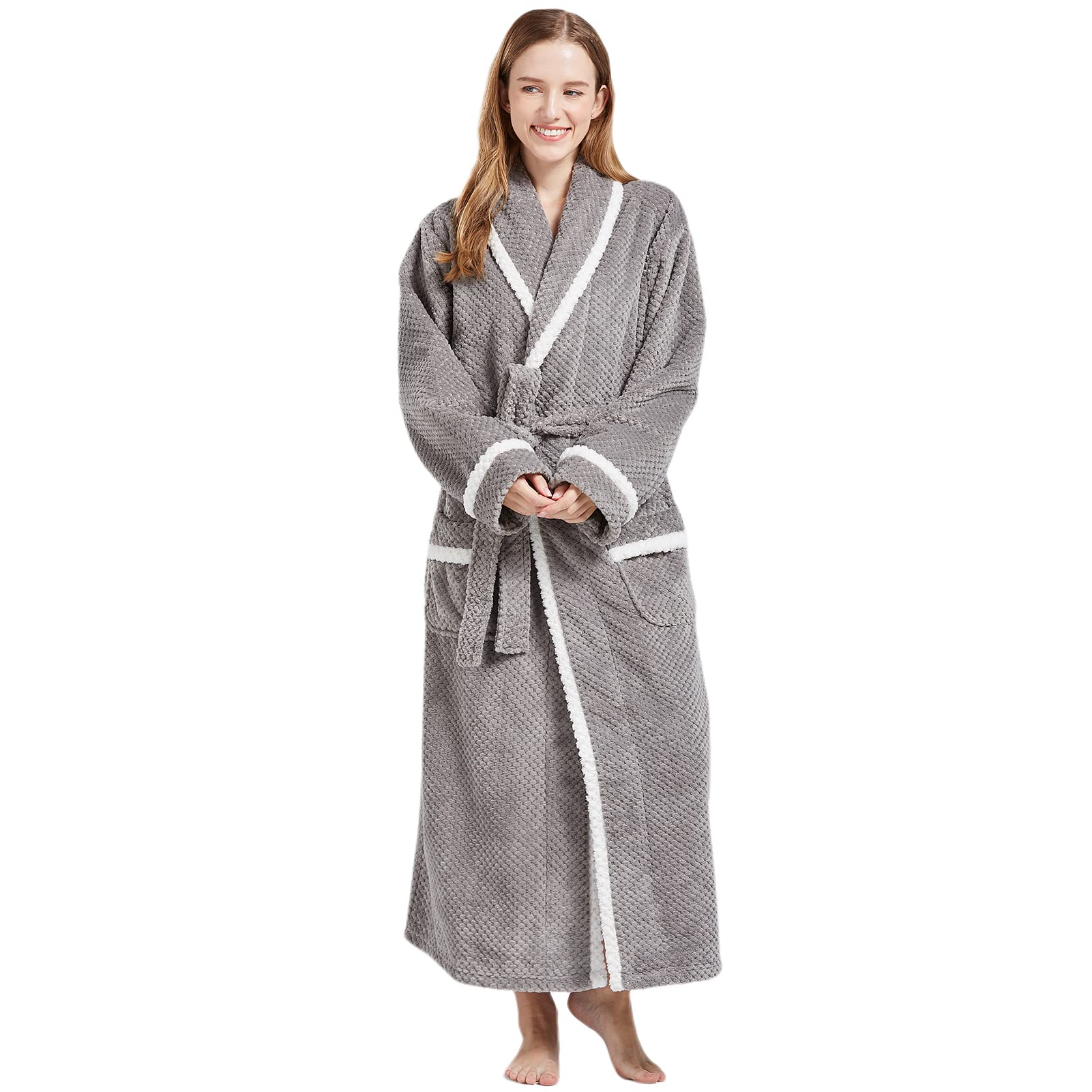 Buy Robes for Women,Mens and Womens Bathrobe of Flannel Soft kimono