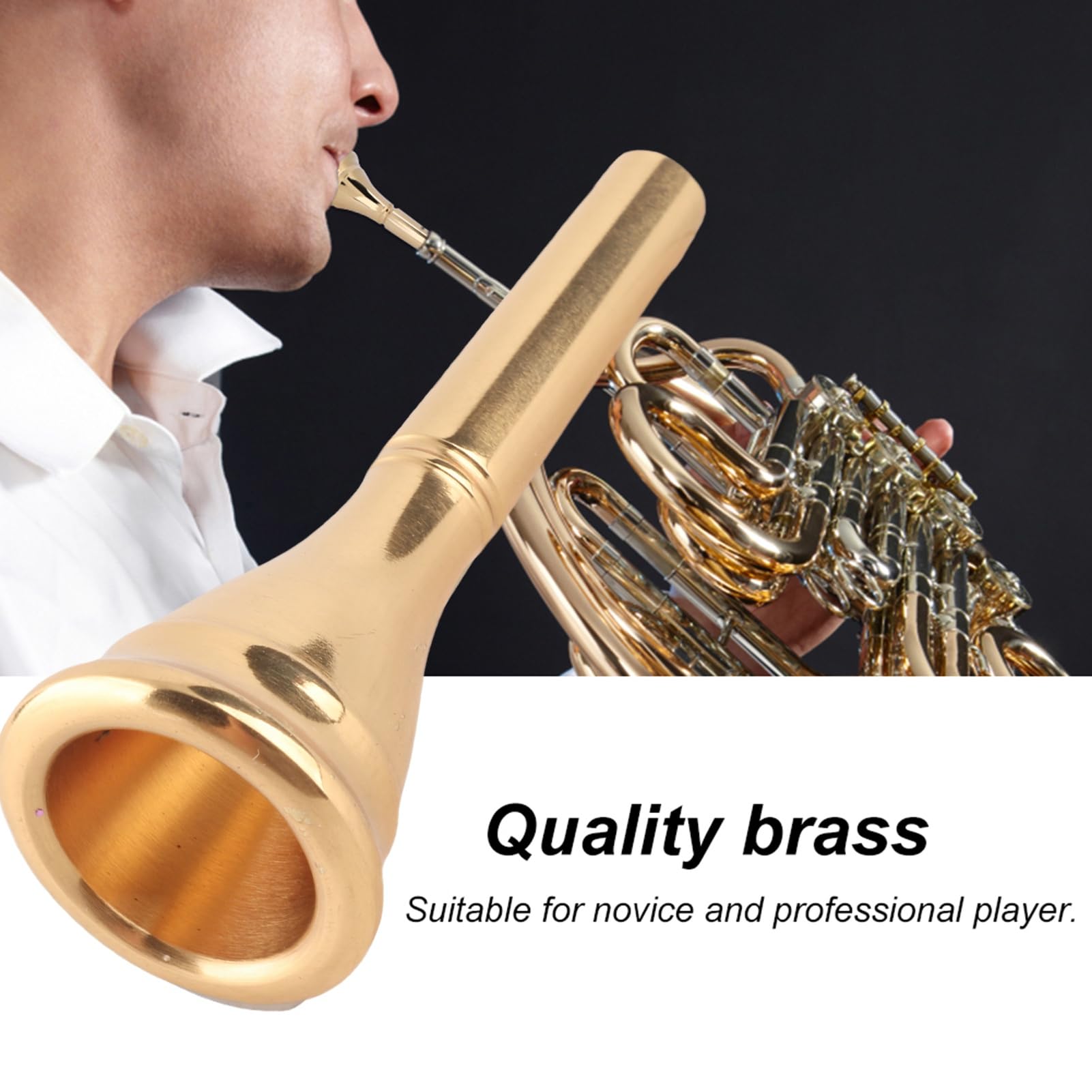 Embouchure de cor en laiton, pièce de rechange pour cor