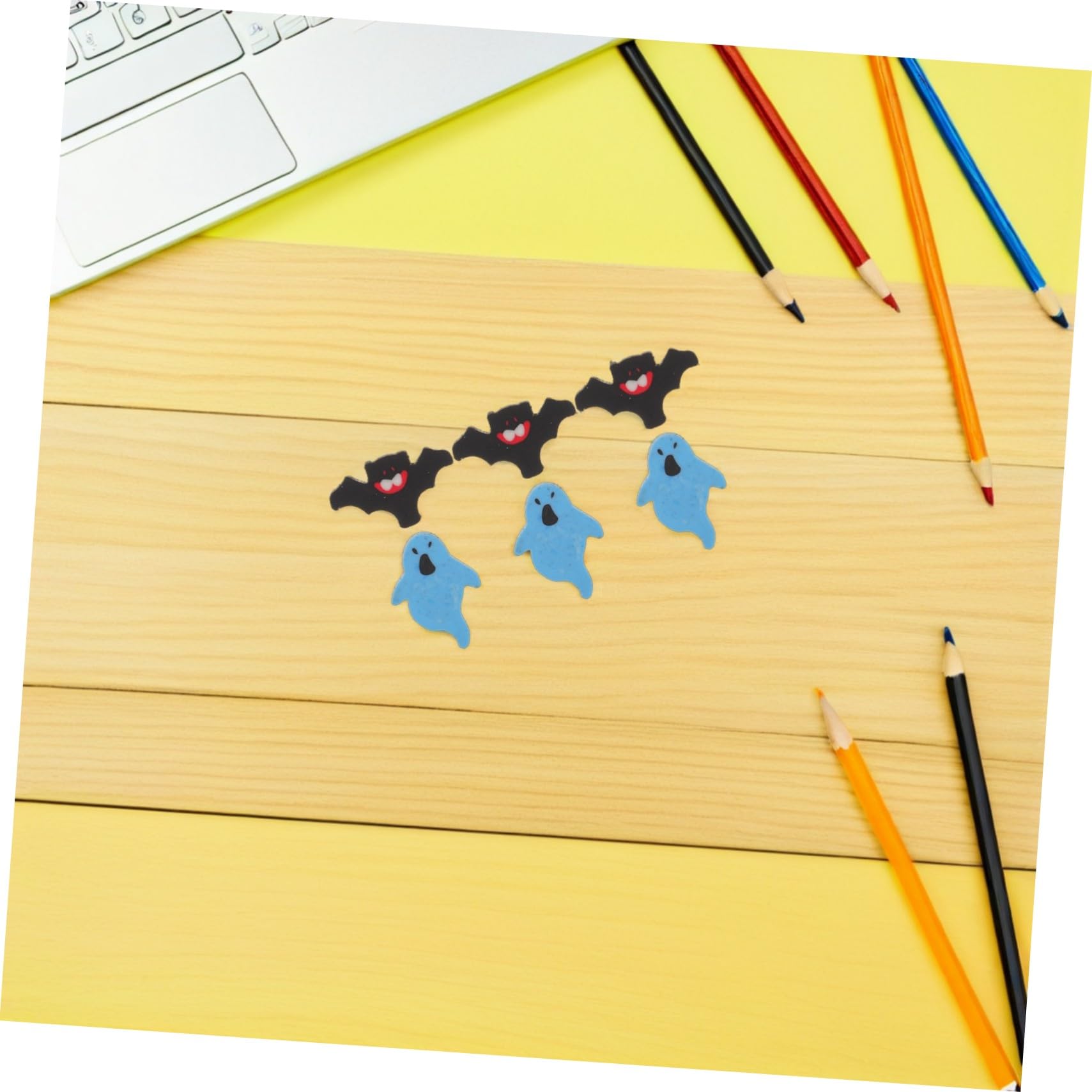 Didiseaon 200 De Lápiz De Mascotas De Escritorio Murciélagos Artificiales Para Manualidades Para Estudiantes Escolares De Dibujo Mini