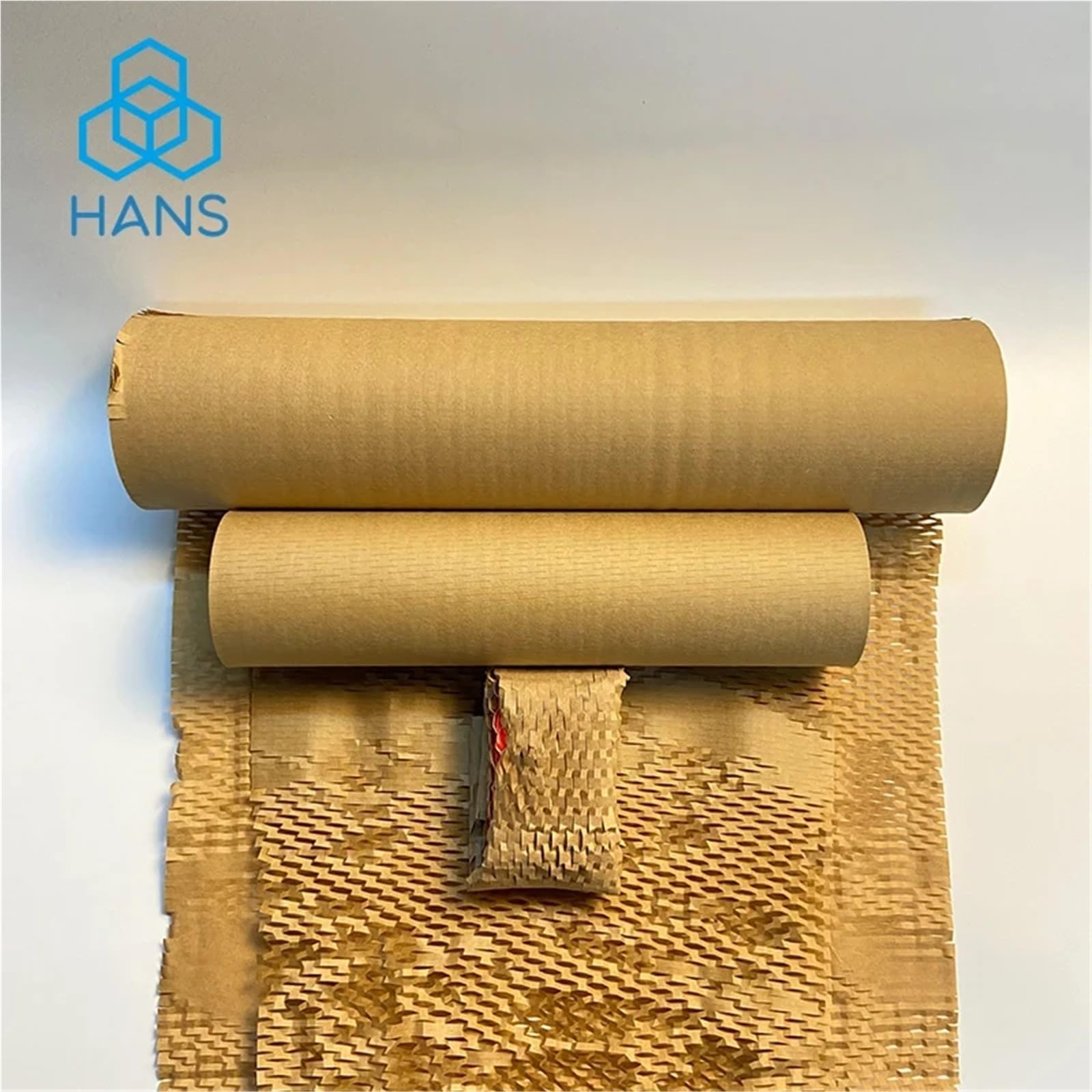 Rolka papieru opakowaniowego o strukturze plastra miodu, brązowa, 30-50 cm x 3-20 m(Brown 50cm X 5m)