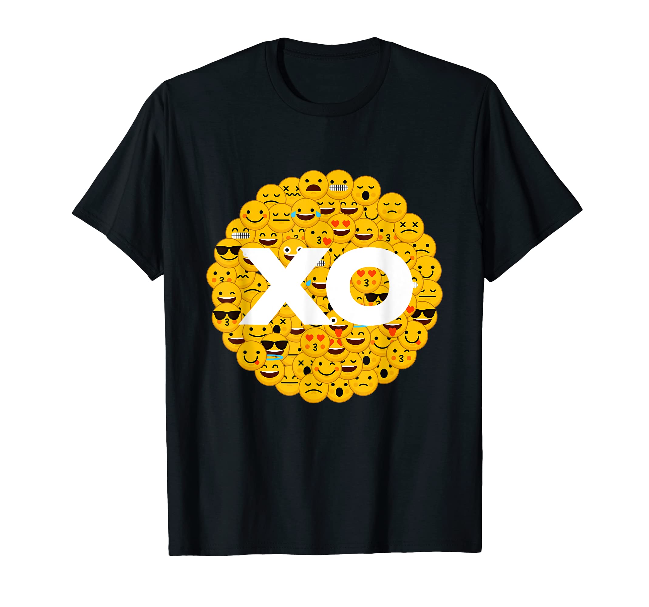 Funny Sarcastic XO Moods Smile Emotions Faces Expressions T-Shirt