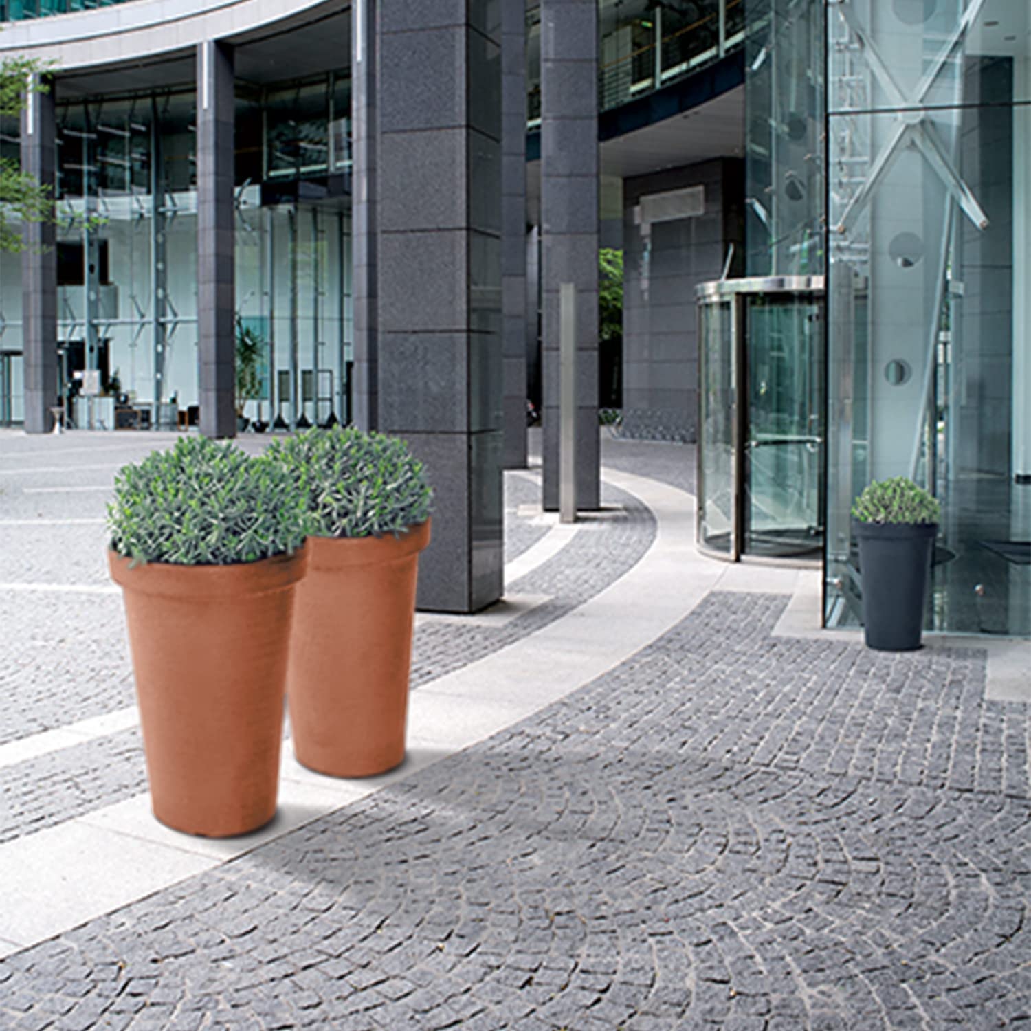 Happy Pots - 12,5 Cm Terracotta Lucida – Confezione Da 10 Vasi Per Piante In Plastica Premium – Vasi Da Fiori Riutilizzabili Per Interni Ed Esterni Decorazione Casa Giardinaggio – Rotondi, Resistenti - Foto 5