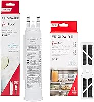 Frigidaire PurePour PWF-1 & PureAir AF-2 Combo Kit: NSF Certified Water Filter Reduces 99% Contaminants + Odor-Eliminating Air Filter