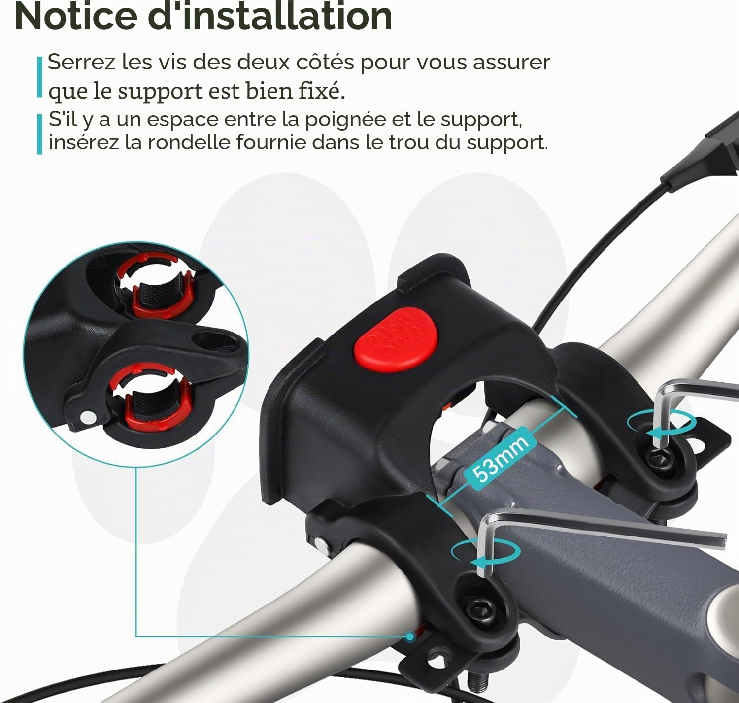 Panier de Vélo Avant pour Chien Chat jusqu'à 3KG avec Adaptateur Φ53mm, Sac à Dos Petit Chien avec Fenêtre en Maille Respirante, Bandes Réfléchissantes, Coussin Confortable Imperméable