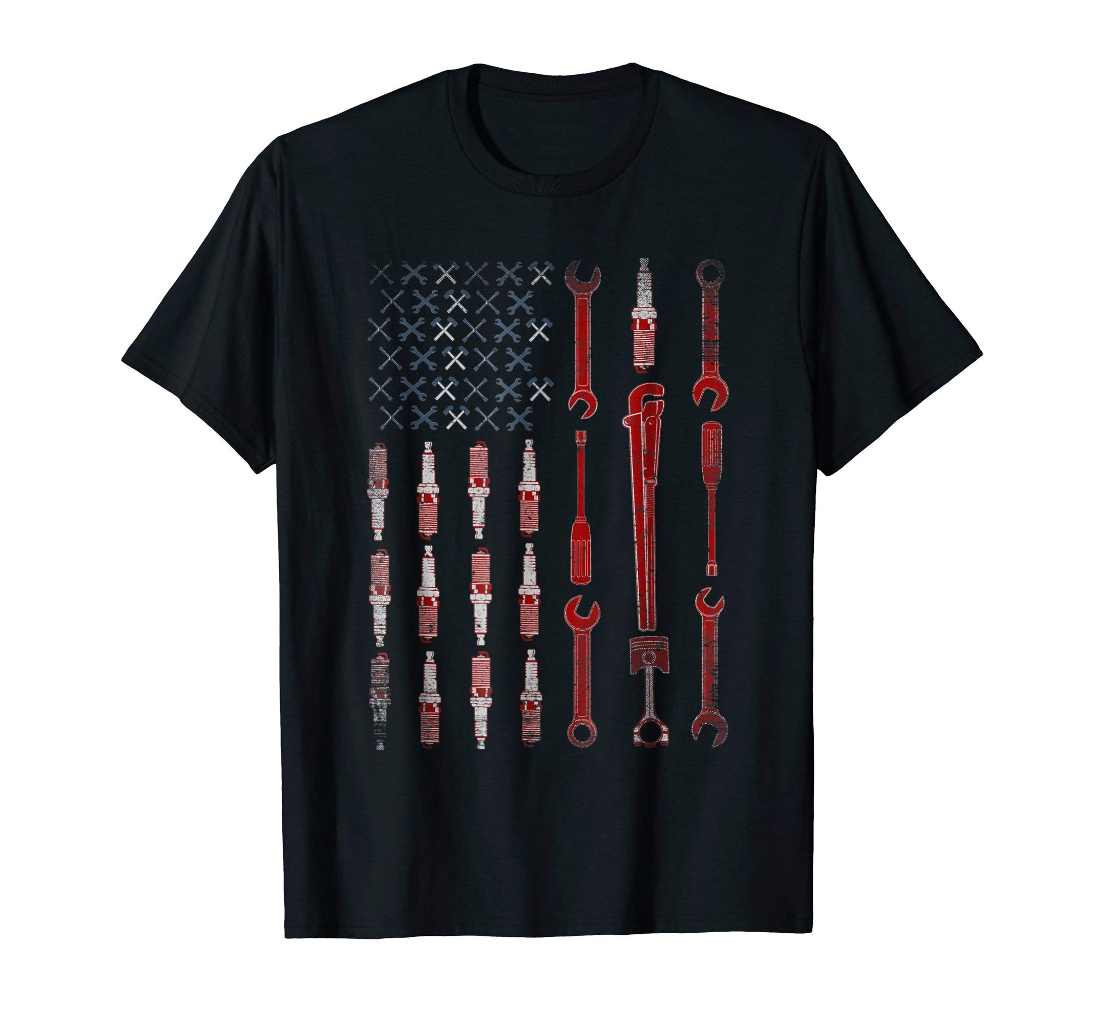Mechanic USA FlagThe Official Mechanic USA Flag T-Shirt