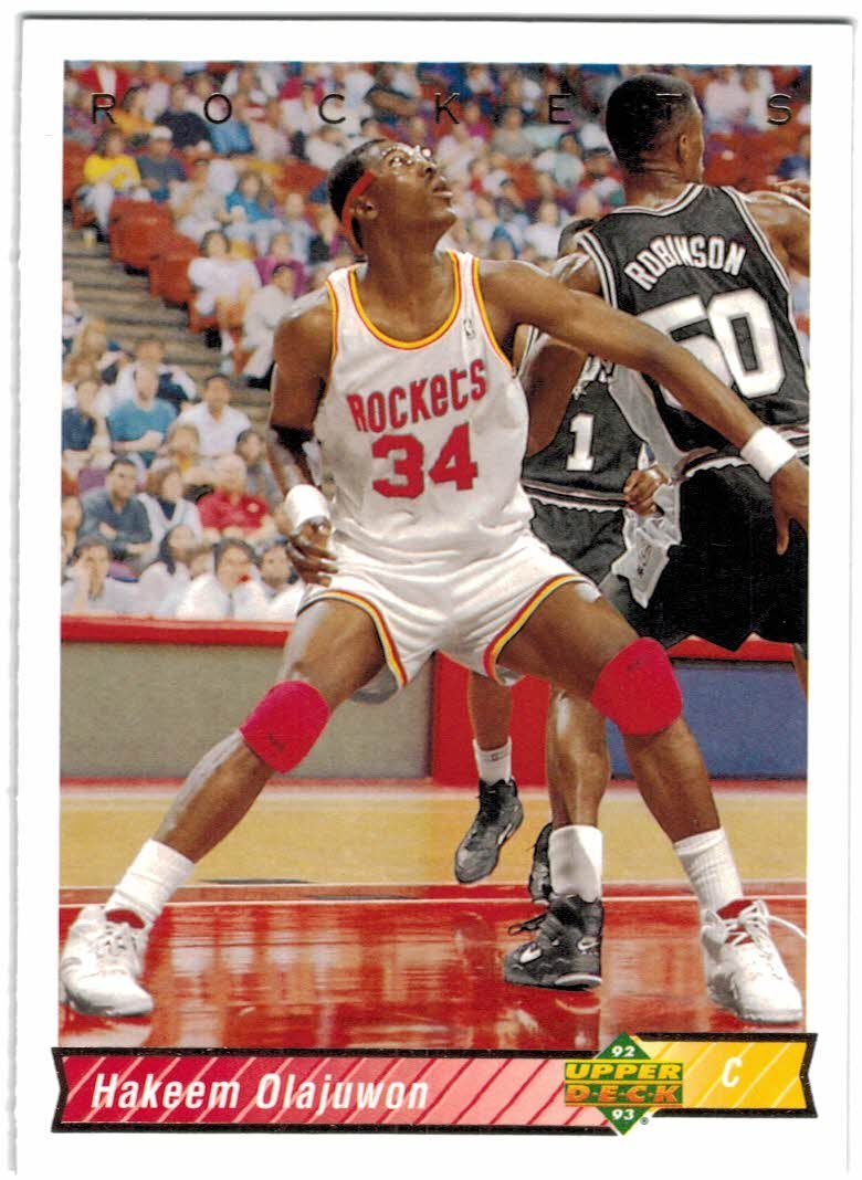 Amazon.com: 1992-93 Upper Deck Series I & II Houston Rockets Team Set with  2 Hakeem Olajuwon & 2 Robert Horry RC - 16 NBA Cards : Collectibles & Fine  Art