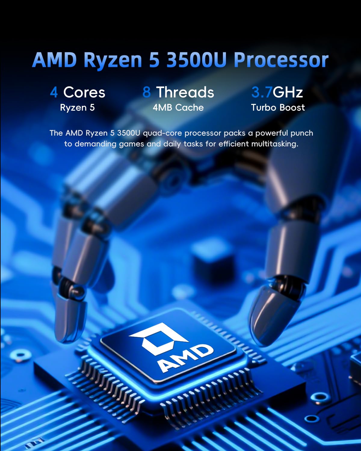 Amazon.com: QAZIPO Mini PC, AMD Ryzen 5 3500U (Beats 4300U/N150