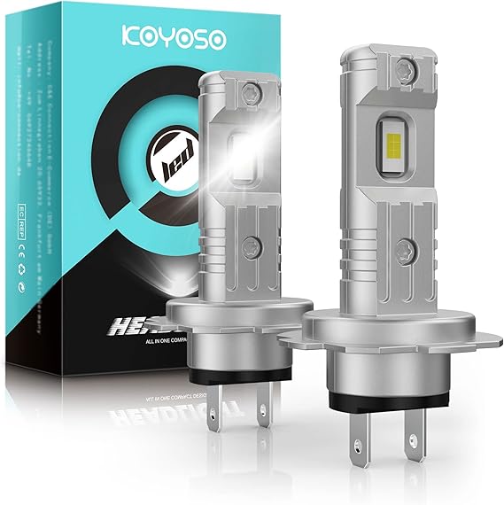 Voorlamp H4 (P43T) met groot en dimlicht led DC 6 en 12 volt systemen