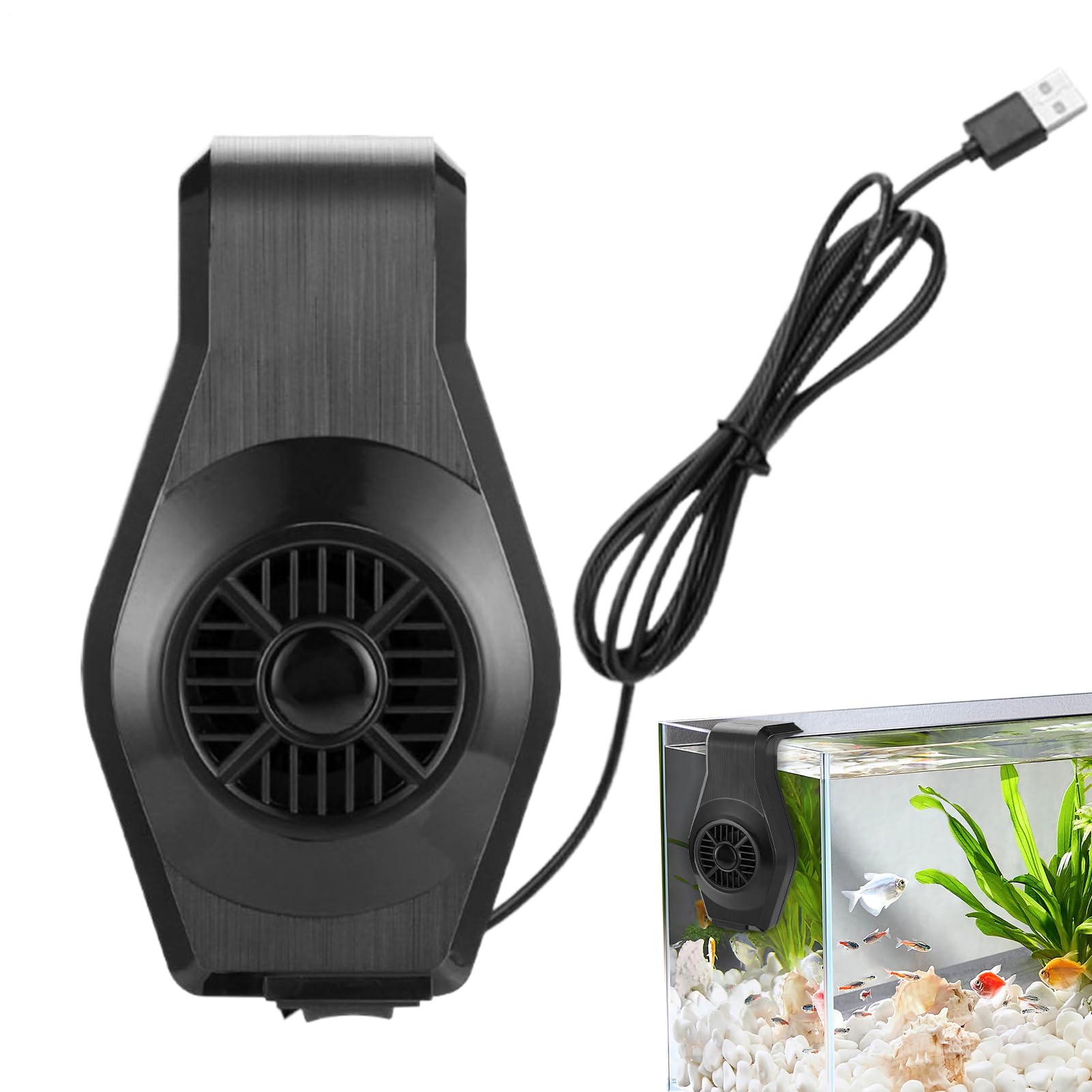 Ventilatore Raffreddamento Acquario, Ventilatore Per Acquari Di Acqua E Salata, Raffreddatore Potente Regolabile Controllo Temperatura Circolazione Aria Dissipazione Flusso D'aria