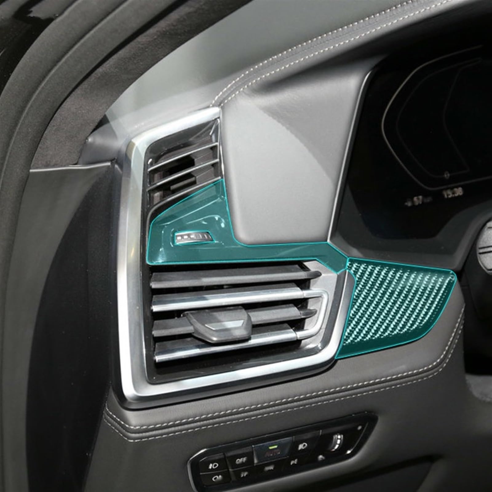 Autoschutzfolie Auto Innen Zentrale Konsole Getriebe Dashboard Aufkleber Transparente Schutz Film Für BMW Für X6 Für G06 2020 Zubehör(The whole set)