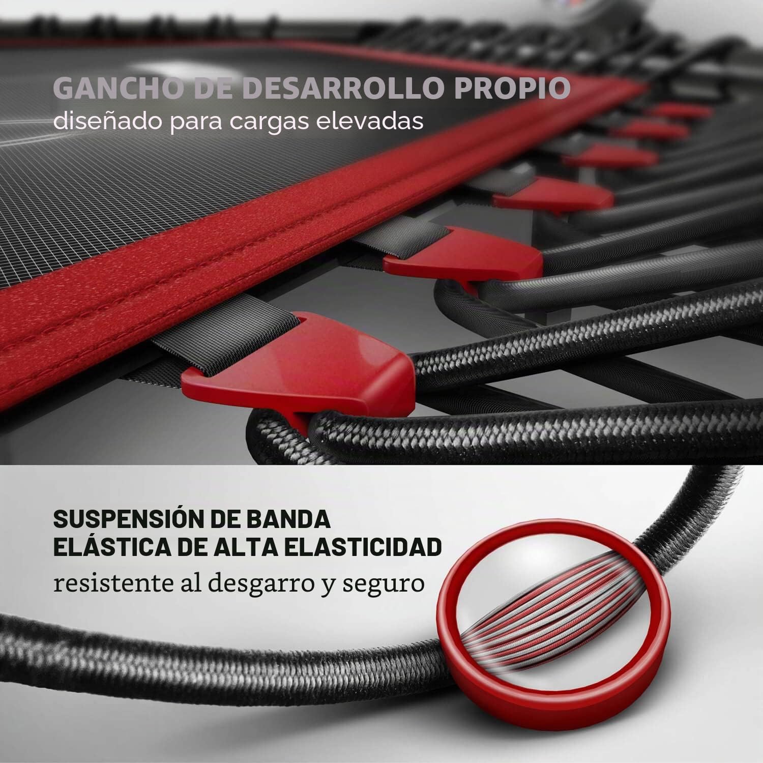 Trampolín Smart Fitness Marca Alemana, Incl. cinturón de Ritmo cardíaco, vídeo de Entrenamiento, Contador de Saltos y App, Plegable, Manillar Ajustable, portabotellas y Soporte para móvil - HTX100