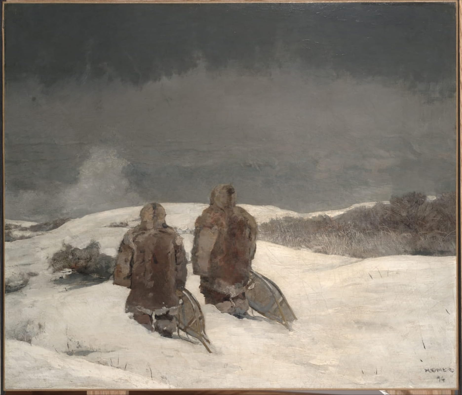 ARTXLXXBN Famous Painting Canvas Artwork Graffiti Print Below Zero by Winslow Homer Portrait Canvas Image for Home Decor 60x90cm