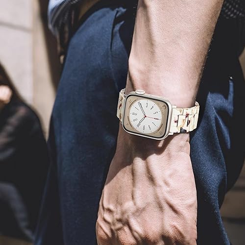 Miniatura 5 de Correa para Apple Watch Ultra 2 de resina mate compatible con iWatch Band de 1.772 in 1.732 in 1.654 in 1.929 in, correa ligera con hebilla de acero