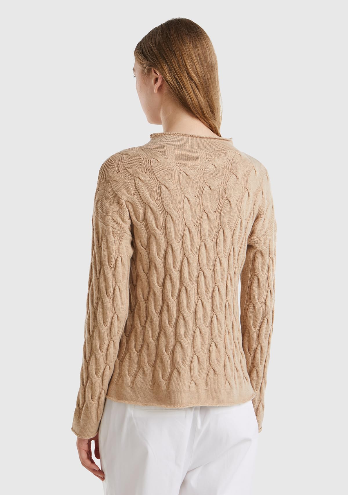 United Colors of Benetton Damen Trikot Rollkragen M/L 1335d2467 Damen Trikot Rollkragen M/L 1335d2467 Pullover, Beige 994 V5, XS (1er Pack)