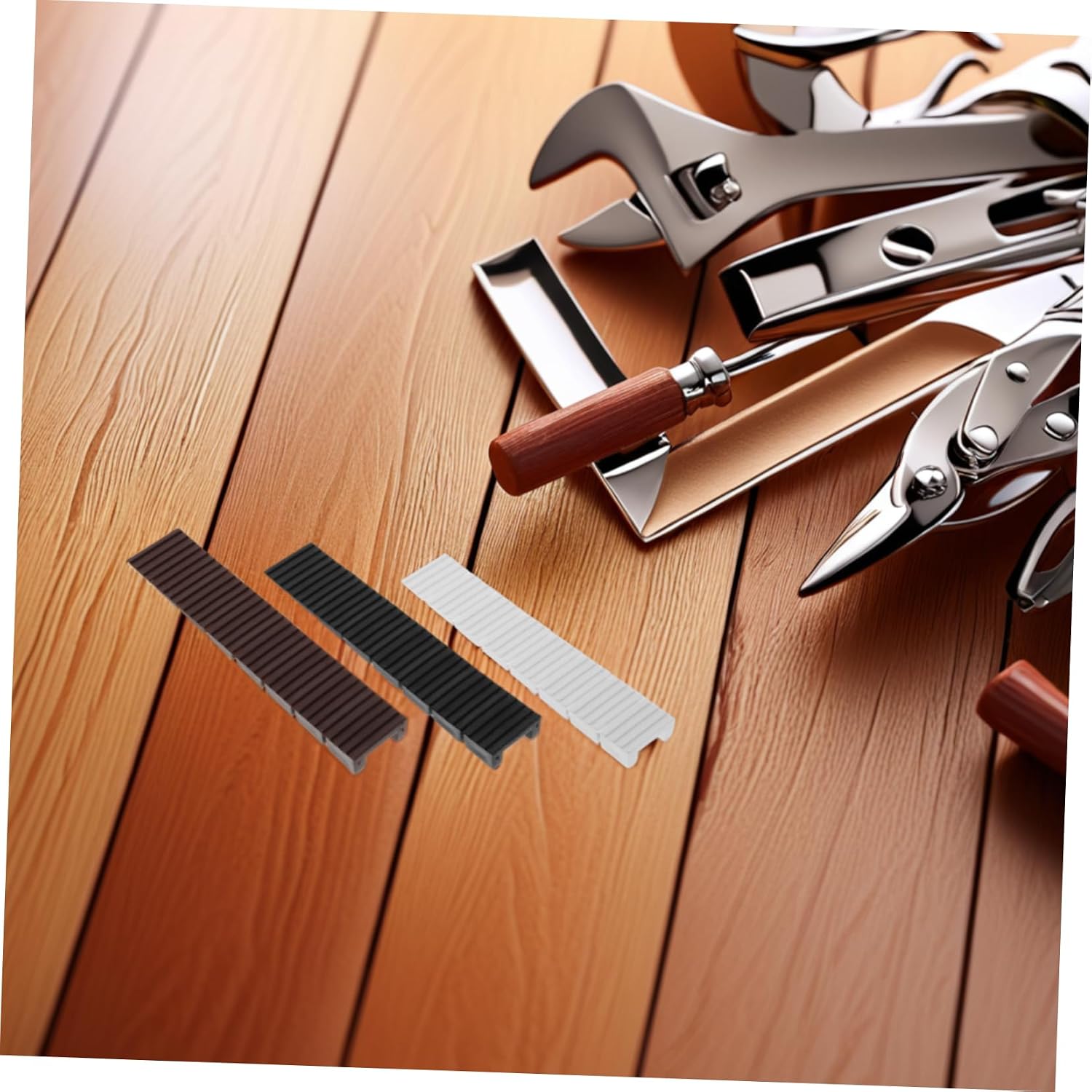 Mipcase 72pcs Plastic Leveling Shims for Furniture Feet Wedge Design for Cabinets Wardrobes and Tables Non-Slip Bottom for Stability Antivibration Noise Reduction