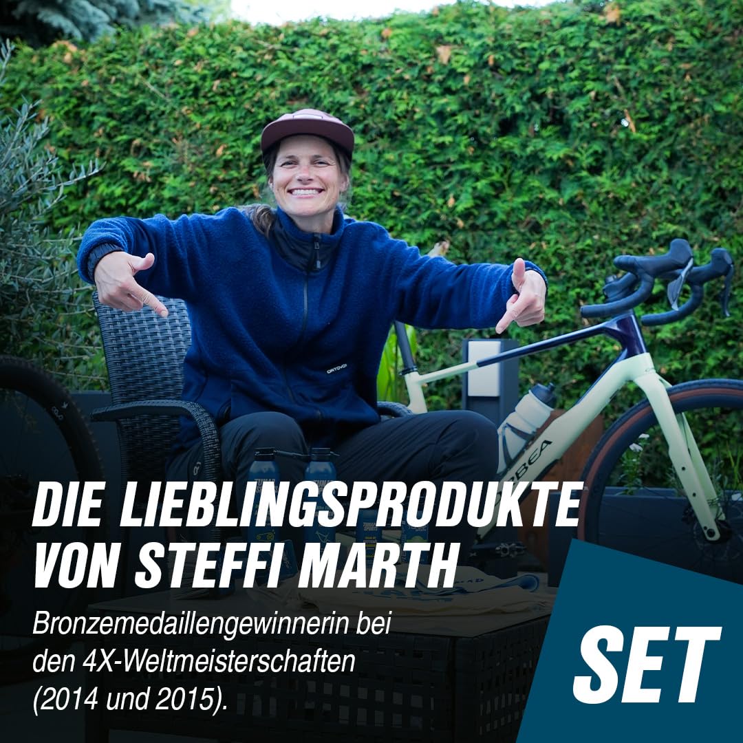 TUNAP SPORTS All-In-One Bike Set by Bike-Pro Steffi Marth, Made in Germany | Komplettes Pflegeset, kuratiert von Bike-Pro Steffi Marth