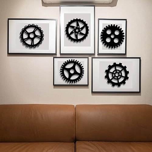 Miniatura 5 de NBEADS 6 piezas de decoración para colgar en la pared, estilo steampunk para el hogar, bar, decoración de manualidades