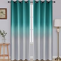 Vista 76 de SimpleHome Ombre Room Darkening Curtains 96 inches Length for Bedroom,Grommet Gradient Light Blocking Beige Gradient Window Curtains for Living