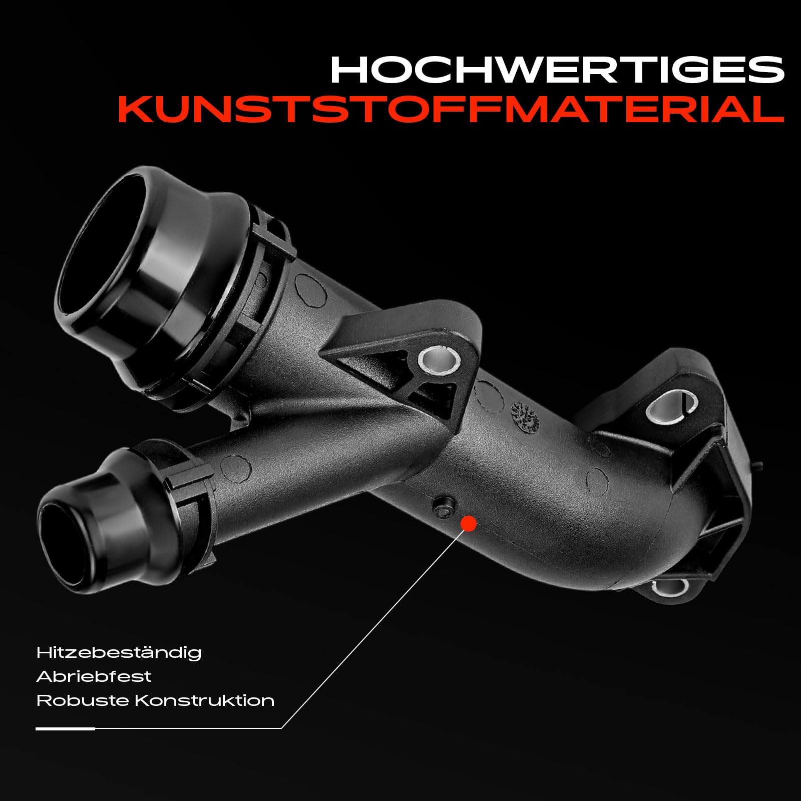 Frankberg Kühlwasserflansch Zylinderkopf Kompatibel mit 1er E87 1er Cabriolet E88 1er Coupe E82 3er E90 3er Cabriolet E46 3er Cabriolet E93 3er Compact E46 Replace# 11537505055