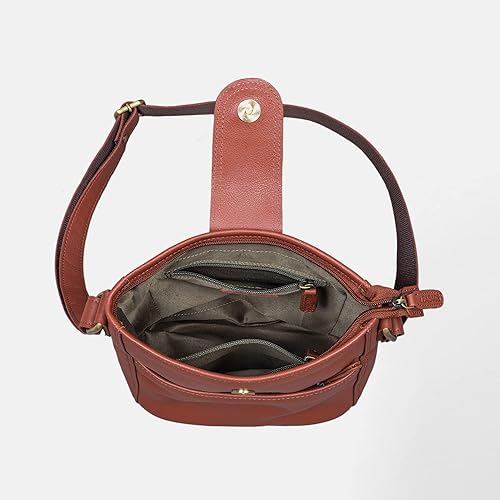 Miniatura 4 de LEABAGS Bolso bandolera de cuero - Bolso vintage de cuero genuino de búfalo - Bolso de mensajero de hombro para hombres y mujeres Maletín Atenas