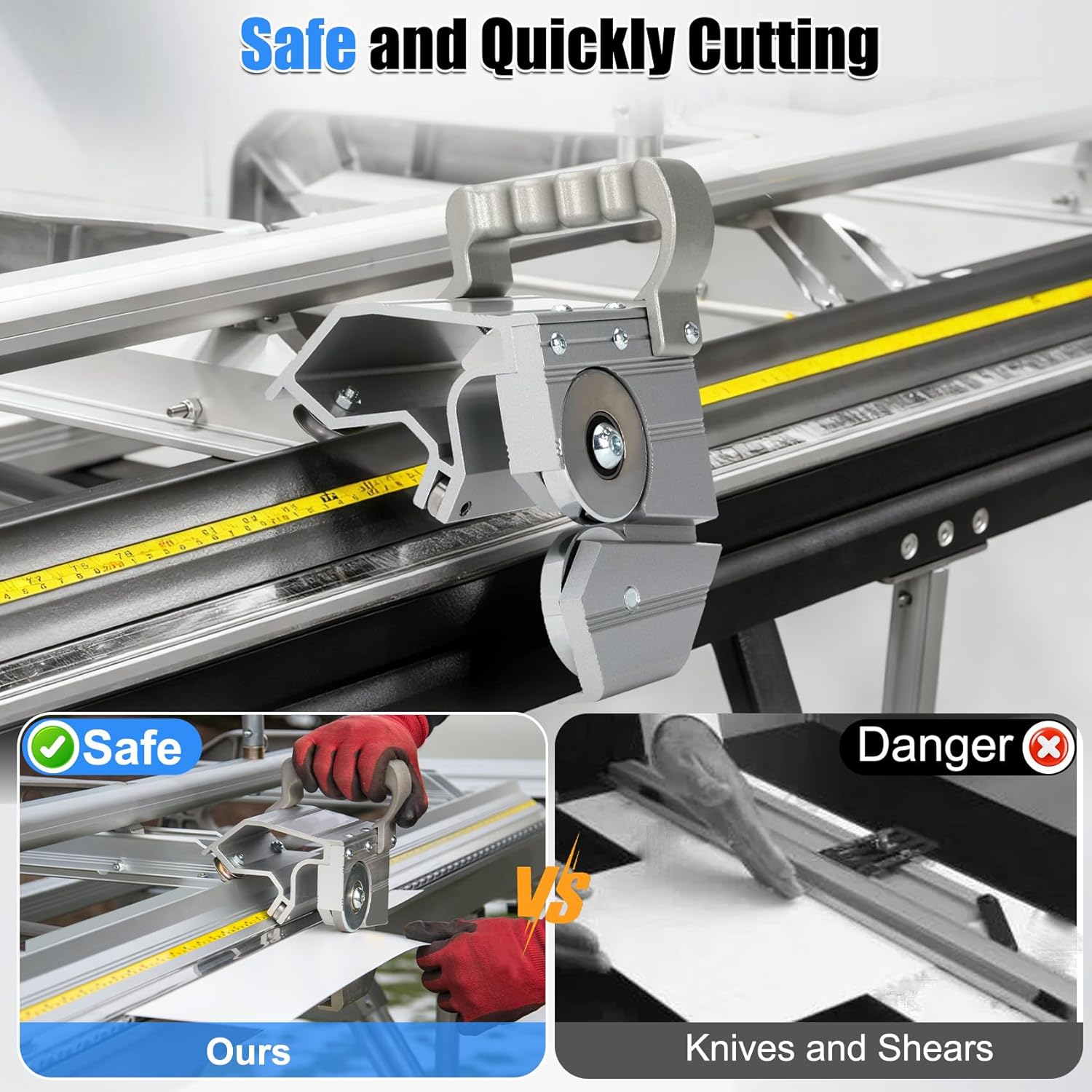 10379 PRO Cut-Off with Case, Precision Pro Cut-off Tool Compatible with Tapco Pro 14 HD, MX Series, and MAX-I-MUM XL Series Brakes for Heavy-Duty Sheet Metal & Vinyl, Aluminum Construction