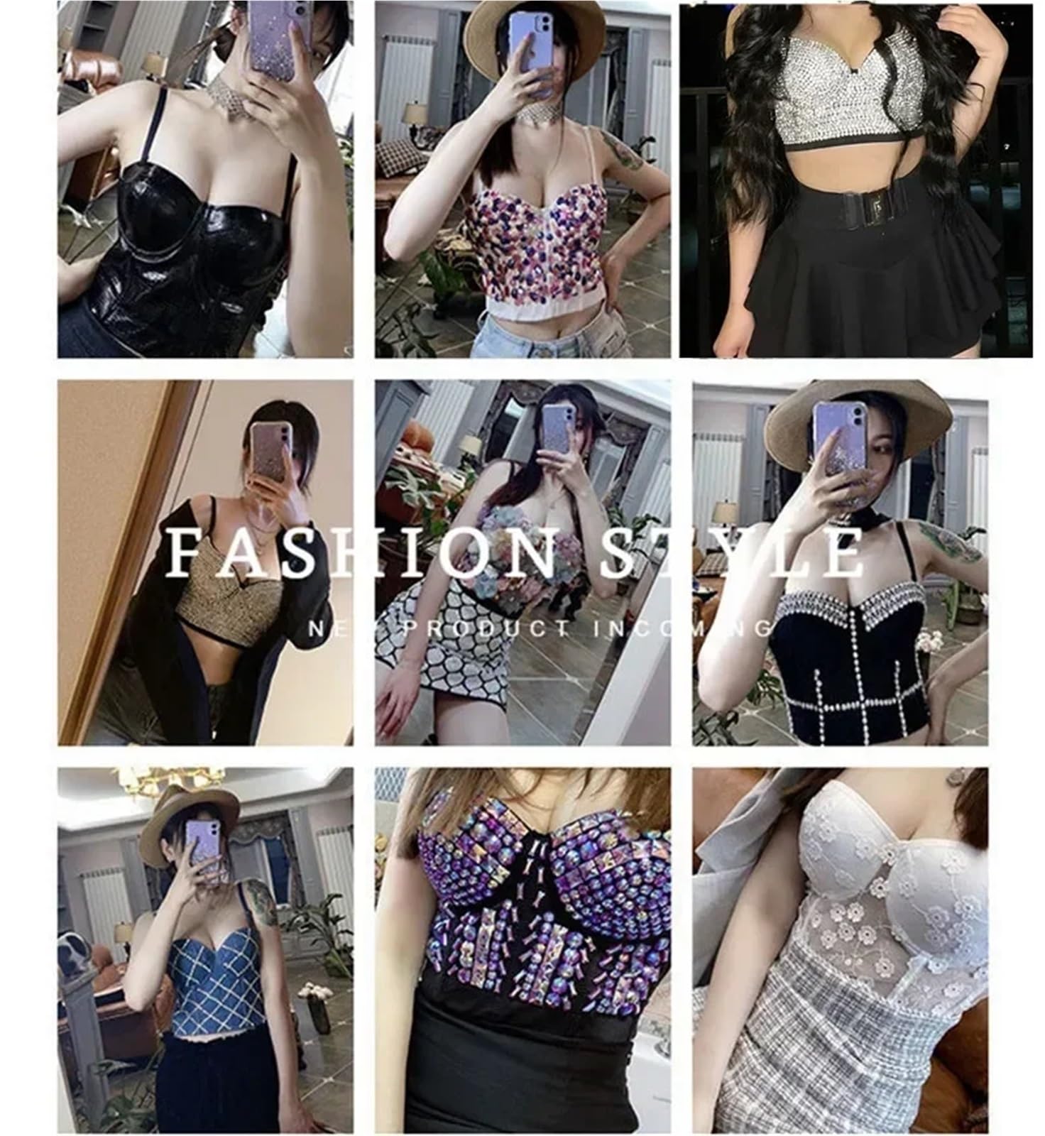 Top Estivi di Fascia Alta da Donna Corsetto Abbigliamento Corto per Donne