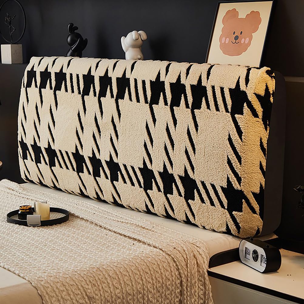 Funda de felpa para cabecero de cama viejo o dañado tamaño Queen