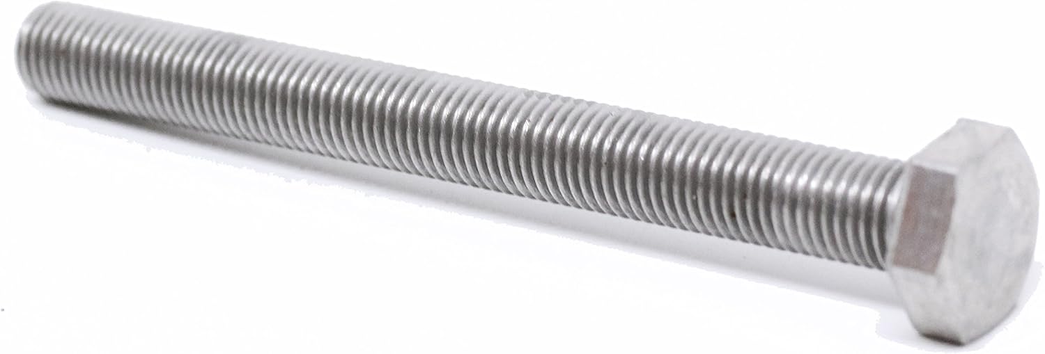 (1pc) BelMetric M10X1.25X100 A2-70 Stainlesss Steel Metric Fine Threaded Hex Tap Bolts DIN 961 for Automobiles, Motorcycles and Watercraft BR10X1.25X100