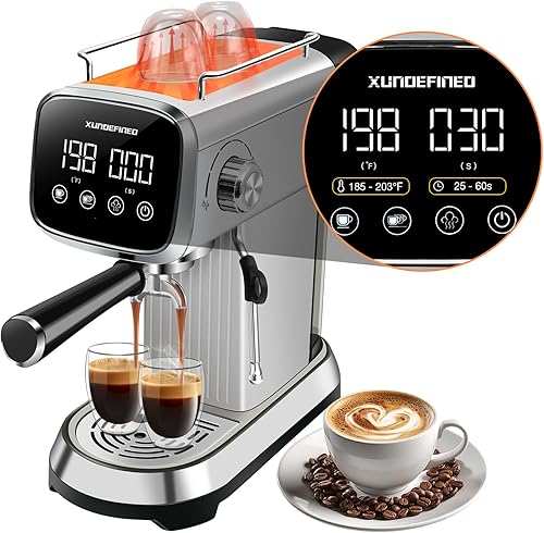 Máquinas de café expreso de 20 barras con pantalla táctil LED, temperatura ajustable (185  203 F) Temporización (25  60 s), cafetera compacta de disponible en Yaxa Costa Rica