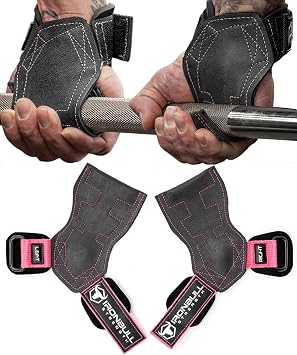EZ Gripz PRO V2 Lifting Grips for Weightlifting Weight Lifting Straps for Gym with Adjustable Wrist Neoprene Padding Gripps - Lifting Hooks, Wrist Wraps & Gloves Alternative for Deadlifts & Rows