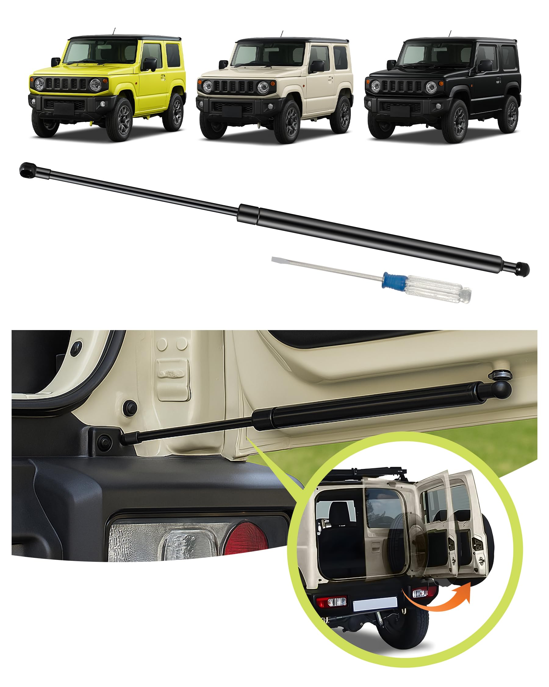 Amazon | ジムニー JB64/JB74用 バックドアダンパー PHIZTO 無段階調整