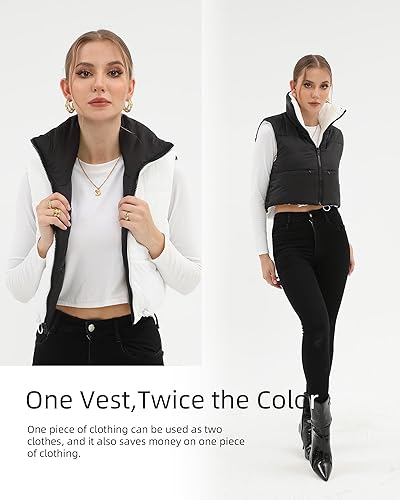 Miniatura 6 de Xeoxarel Chaleco acolchado recortado para mujer XS-XXL