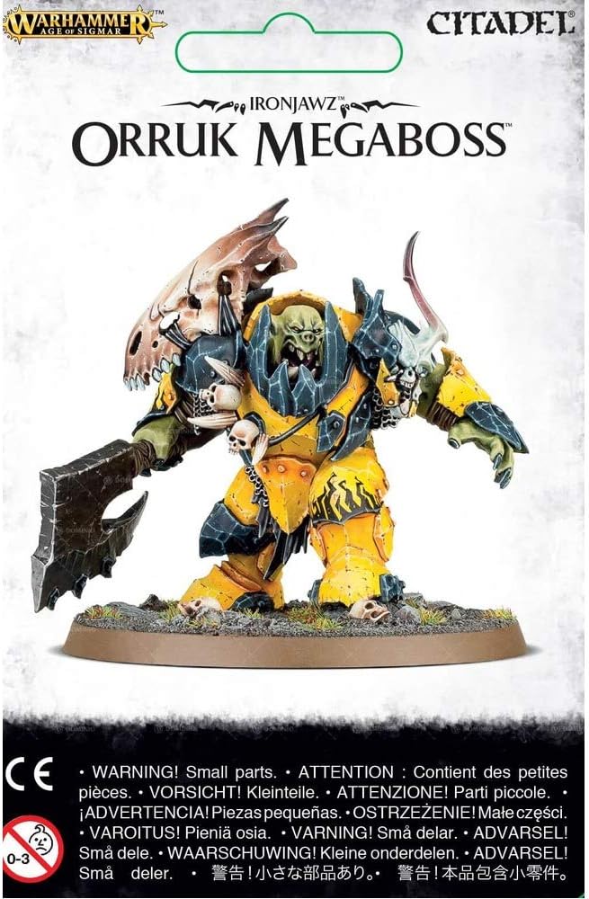 GAMES WORKSHOP 99070209003 Ironjawz Orruk Megaboss Tabletop and Miniature Gaming