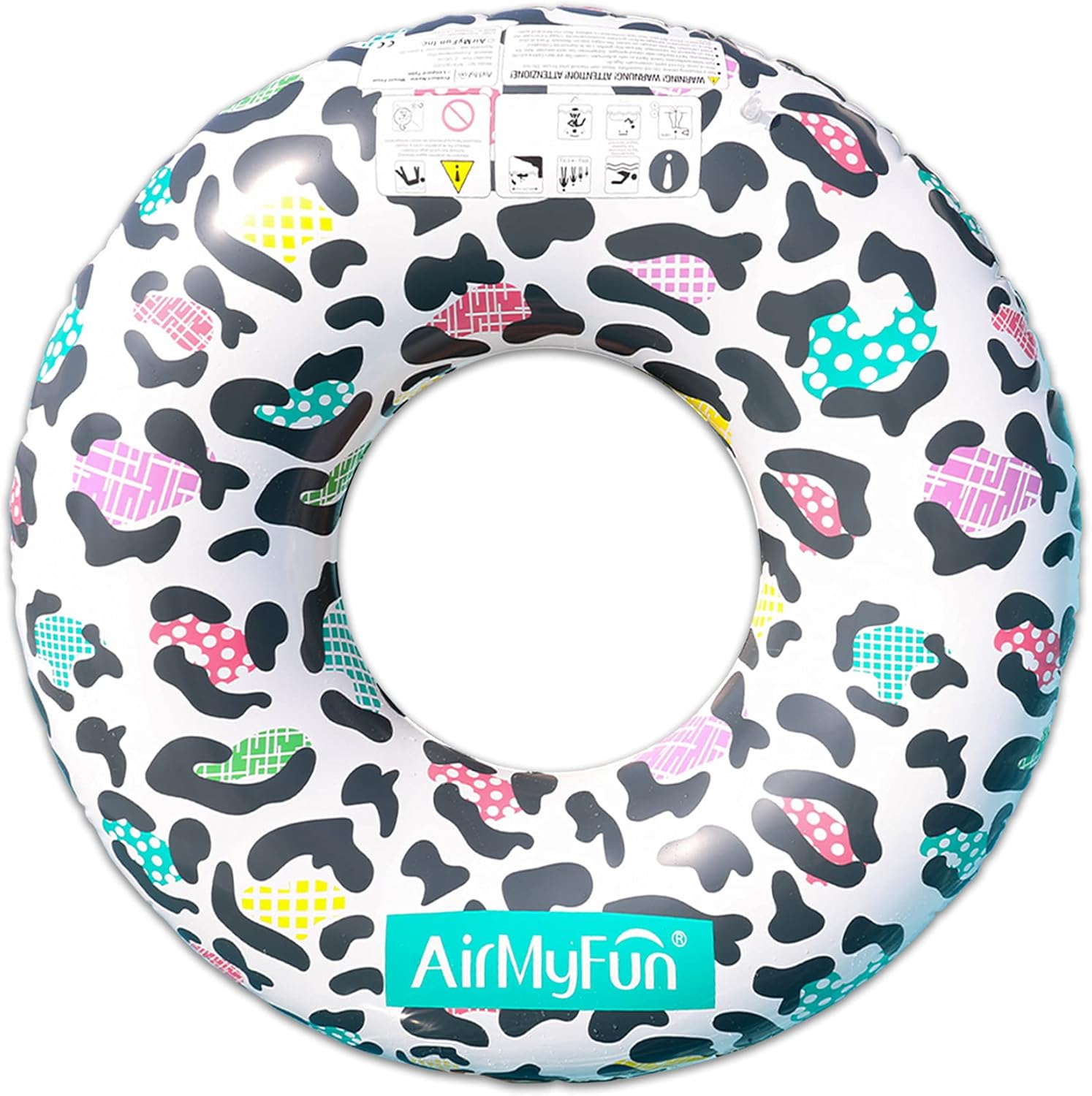 AirMyFun Swimming Rings for Adults & Kids, Inflatable Pool Floats Swim Ring Tube Summer Party Lounge Raft Toys Pool Party Decorations, AW-20007 : Toys & Games