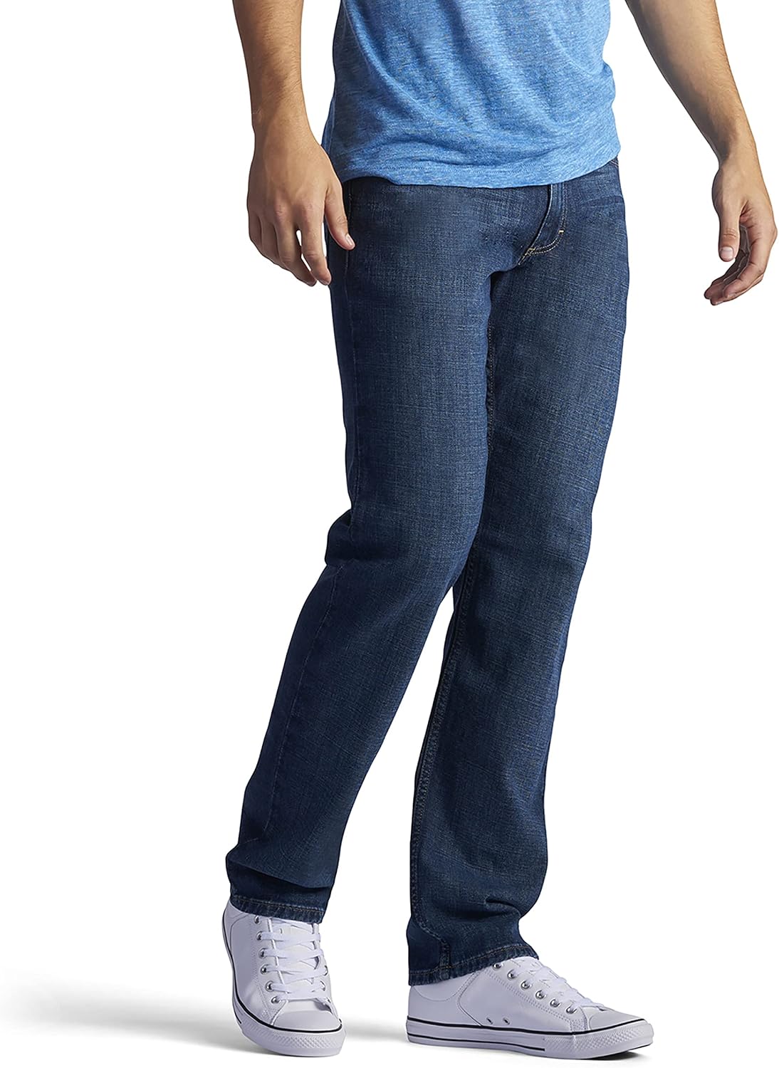 Lee Men's Regular Fit Straight Leg Jean, medium stone, 28W x 30L :  Amazon.sg: Fashion