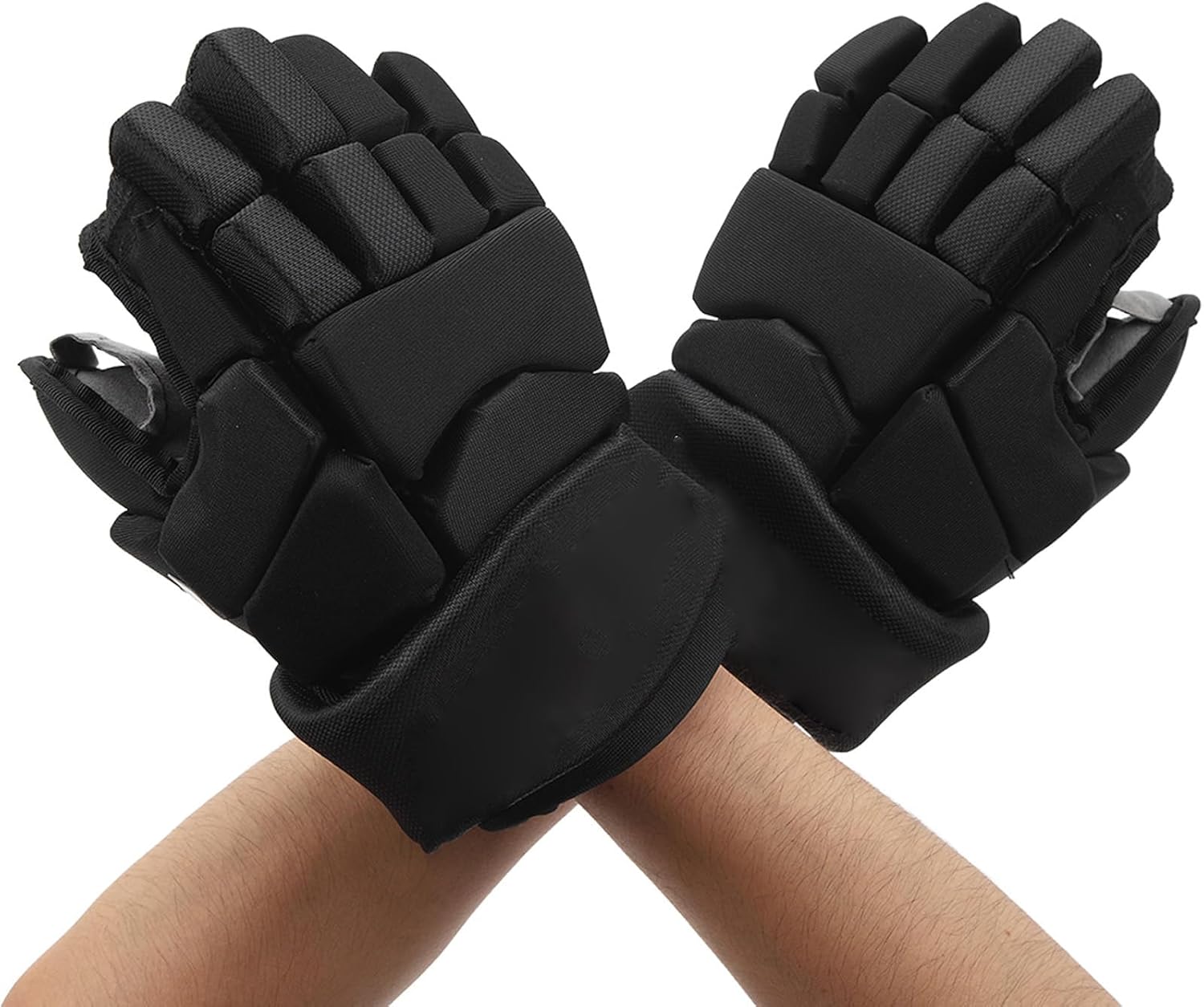 Ice Hockey Gloves, Adult Ice Hockey Gloves Lightweight Protective Equipment Bendable Finger Protective Gloves for Hockey Players