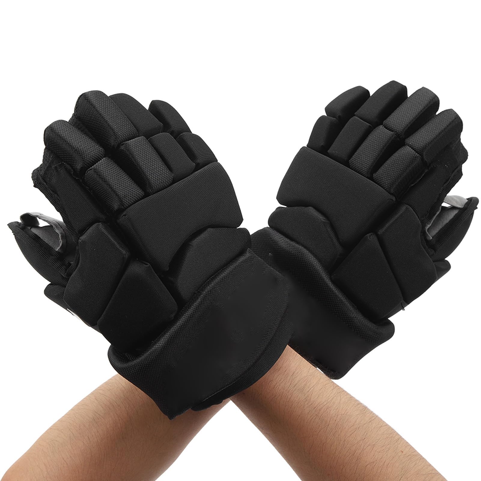 Gant de joueur de hockey, gants de hockey à roulettes avec protection des doigts flexibles, gants de protection de hockey sur glace pour homme et femme, design en maille respirante avec